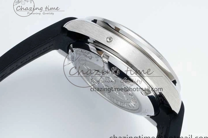 0706 TopPick Speedmaster Racing Master SS HKF Best Edition White Black Dial on Black Rubber Strap A 7813